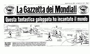 Mondiali 1986. Argentina-Inghilterra. La Gazzetta