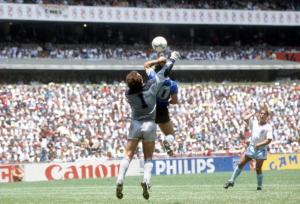 Mondiali 1986. Argentina-Inghilterra. La mano de dios